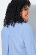 Blouse met strepen, overhemdkraag, lange mouw, borstzakken