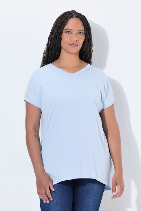 T-Shirt, Comfort Fit, Ziernieten, Vintage Look