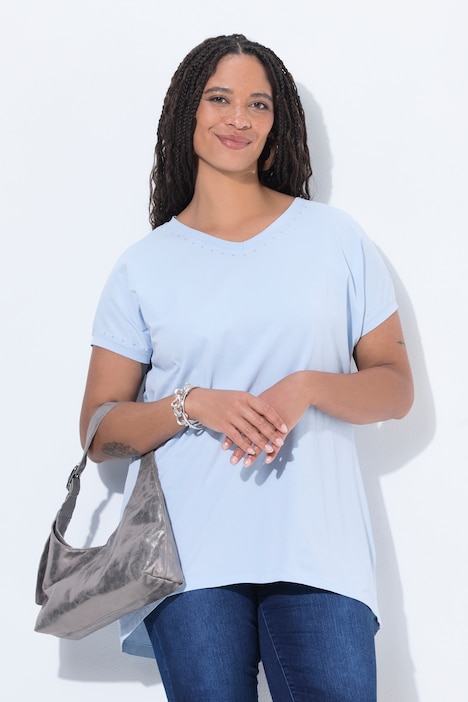 T-Shirt, Comfort Fit, Ziernieten, Vintage Look