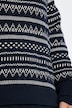 Pullover, Jacquard, Stehkragen, Langarm, Biobaumwolle