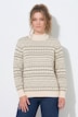 Pullover, Jacquard, Stehkragen, Langarm, Biobaumwolle