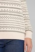 Pullover, Jacquard, Stehkragen, Langarm, Biobaumwolle
