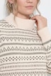 Pullover, Jacquard, Stehkragen, Langarm, Biobaumwolle