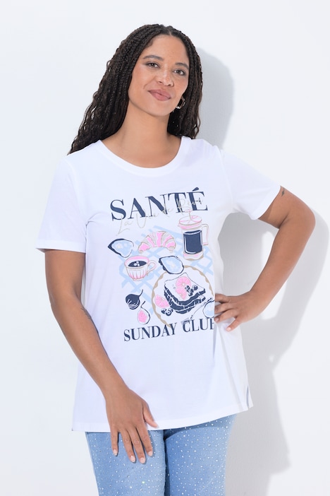 T-Shirt, Comfort Fit, Zierperlen, Santé-Motiv