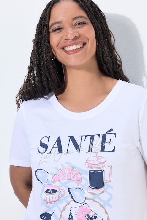 T-Shirt, Comfort Fit, Zierperlen, Santé-Motiv