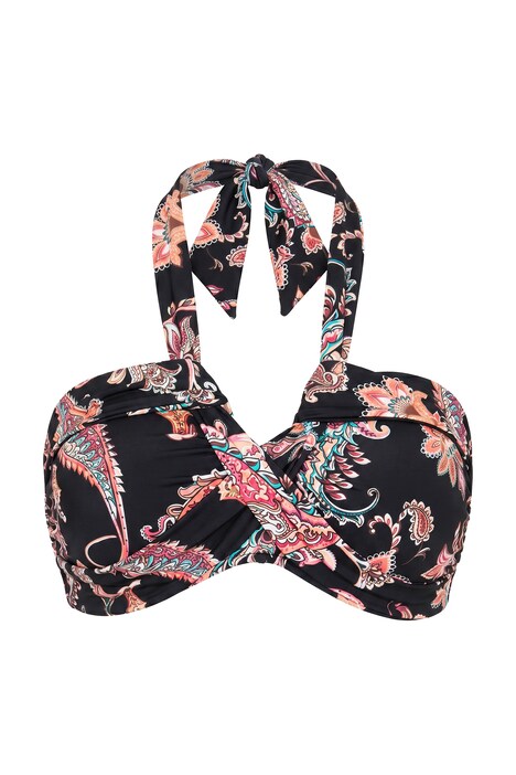 Bikini-Top, Softcups, drapierte Büste, Paisley