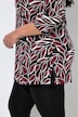 Longshirt, Blüten, V-Ausschnitt, 3/4-Arm