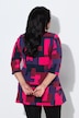 Longshirt, grafischer Druck, Tunika-Ausschnitt, 3/4-Arm