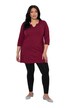 Longshirt, Ziernieten, Tunika-Ausschnitt, 3/4-Arm