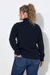 Pullover, Fischgrat, Troyerkragen, Langarm, Biobaumwolle