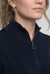 Pullover, Fischgrat, Troyerkragen, Langarm, Biobaumwolle