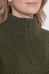 Pullover, Fischgrat, Troyerkragen, Langarm, Biobaumwolle