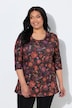 Fall Floral Paisley 3/4 Sleeve Knit Tunic