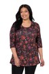 Fall Floral Paisley 3/4 Sleeve Knit Tunic