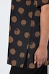 Slinky-Shirt, Punkte, A-Linie, V-Ausschnitt, Halbarm