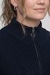 Strickkleid, Fischgrat, Troyerkragen, Langarm, Biobaumwolle