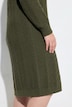 Strickkleid, Fischgrat, Troyerkragen, Langarm, Biobaumwolle