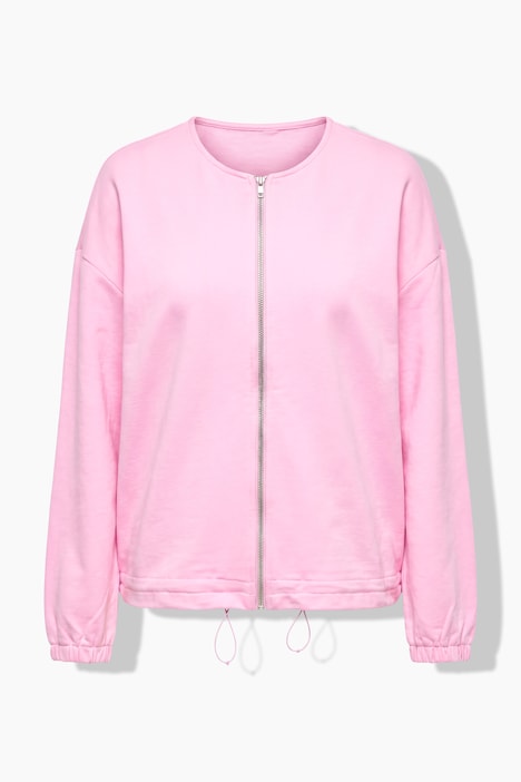 Sweatjacke, Loose Fit, elastischer Saum/Ärmelabschluss
