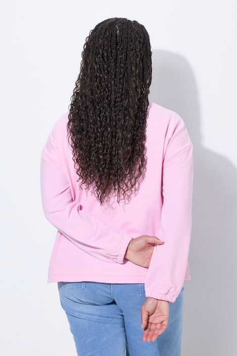 Sweatjacke, Loose Fit, elastischer Saum/Ärmelabschluss