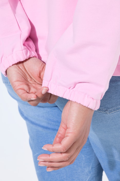 Sweatjacke, Loose Fit, elastischer Saum/Ärmelabschluss