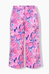 Culotte, weites, gerades Bein, Allovermuster