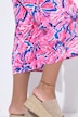 Culotte, weites, gerades Bein, Allovermuster