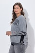 Halbarm Strickpullover, Rundhals