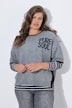 Halbarm Strickpullover, Rundhals