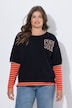Halbarm Strickpullover, Rundhals