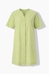 Popeline-Kleid, A-Linie, Tunika-Ausschnitt, Halbarm