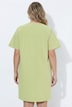 Popeline-Kleid, A-Linie, Tunika-Ausschnitt, Halbarm
