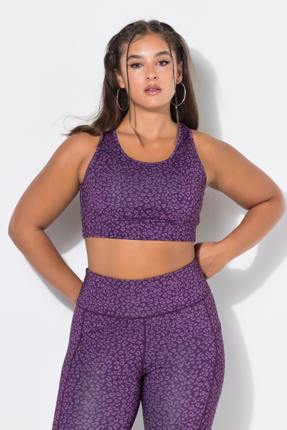 Sport Bustier, Color-Leo, Mesh-Futter