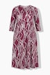 Dot Wave Empire Waist Jersey Pocket Dress