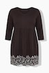 Longshirt, Taschen, V-Ausschnitt, 3/4-Arm