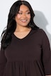 Longshirt, Taschen, V-Ausschnitt, 3/4-Arm