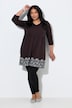 Longshirt, Taschen, V-Ausschnitt, 3/4-Arm