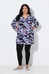 Longshirt, Batikmuster, Tunika-Ausschnitt, 3/4-Arm