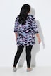 Longshirt, Batikmuster, Tunika-Ausschnitt, 3/4-Arm