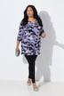 Longshirt, Batikmuster, Tunika-Ausschnitt, 3/4-Arm