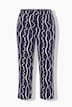 Jerseyhose, grafischer Druck, weites Bein, Elastikbund