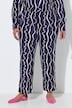 Jerseyhose, grafischer Druck, weites Bein, Elastikbund