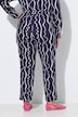 Jerseyhose, grafischer Druck, weites Bein, Elastikbund