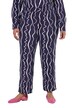 Jerseyhose, grafischer Druck, weites Bein, Elastikbund