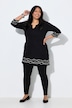 Longshirt, Motivdruck, Tunika-Ausschnitt, 3/4-Arm