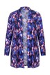 Jerseyjacke, grafischer Druck, ohne Verschluss, Langarm
