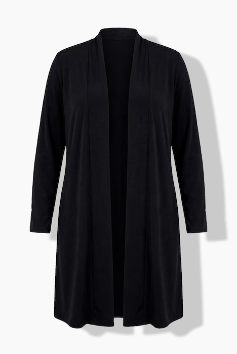 Jerseyjacke, Schalkragen, ohne Verschluss, Langarm