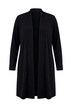 Jerseyjacke, Schalkragen, ohne Verschluss, Langarm