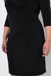 Jerseykleid, Wickeloptik, V-Ausschnitt, 3/4-Arm
