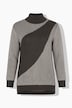 Pullover, Rippstrick, Rollkragen, Langarm, Biobaumwolle