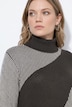 Pullover, Rippstrick, Rollkragen, Langarm, Biobaumwolle